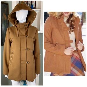 Altar'd State Tan Brown Hooded Hood Coat Large L